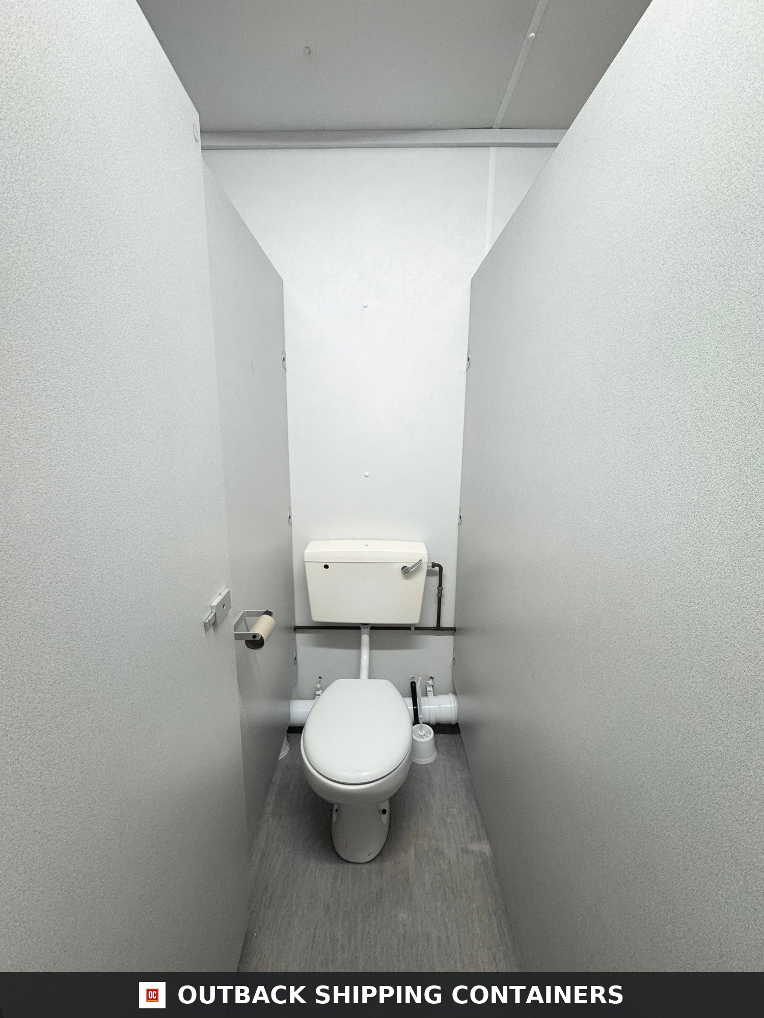 16 x 9 ft for Sale — Door and Entry Detail | Outback Shipping Containers 16 x 9 ft — 3+1 Toilet Block — Building Site Accommodation — Portable Anti-Vandal Cabin - image 6