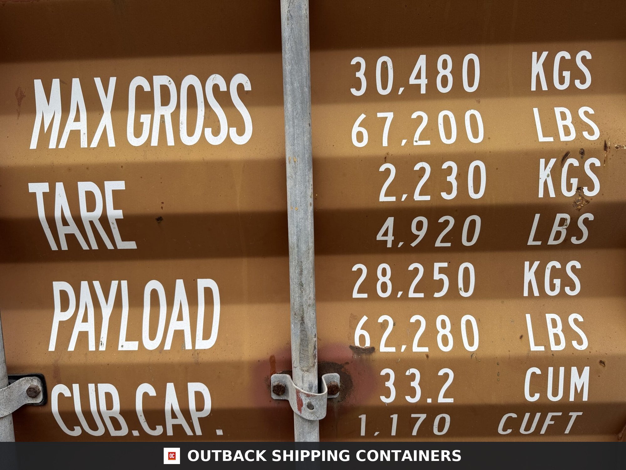 20ft Used Shipping Container – Wind & Watertight – Burnt Orange — 20ft — used (image 5 of 12)