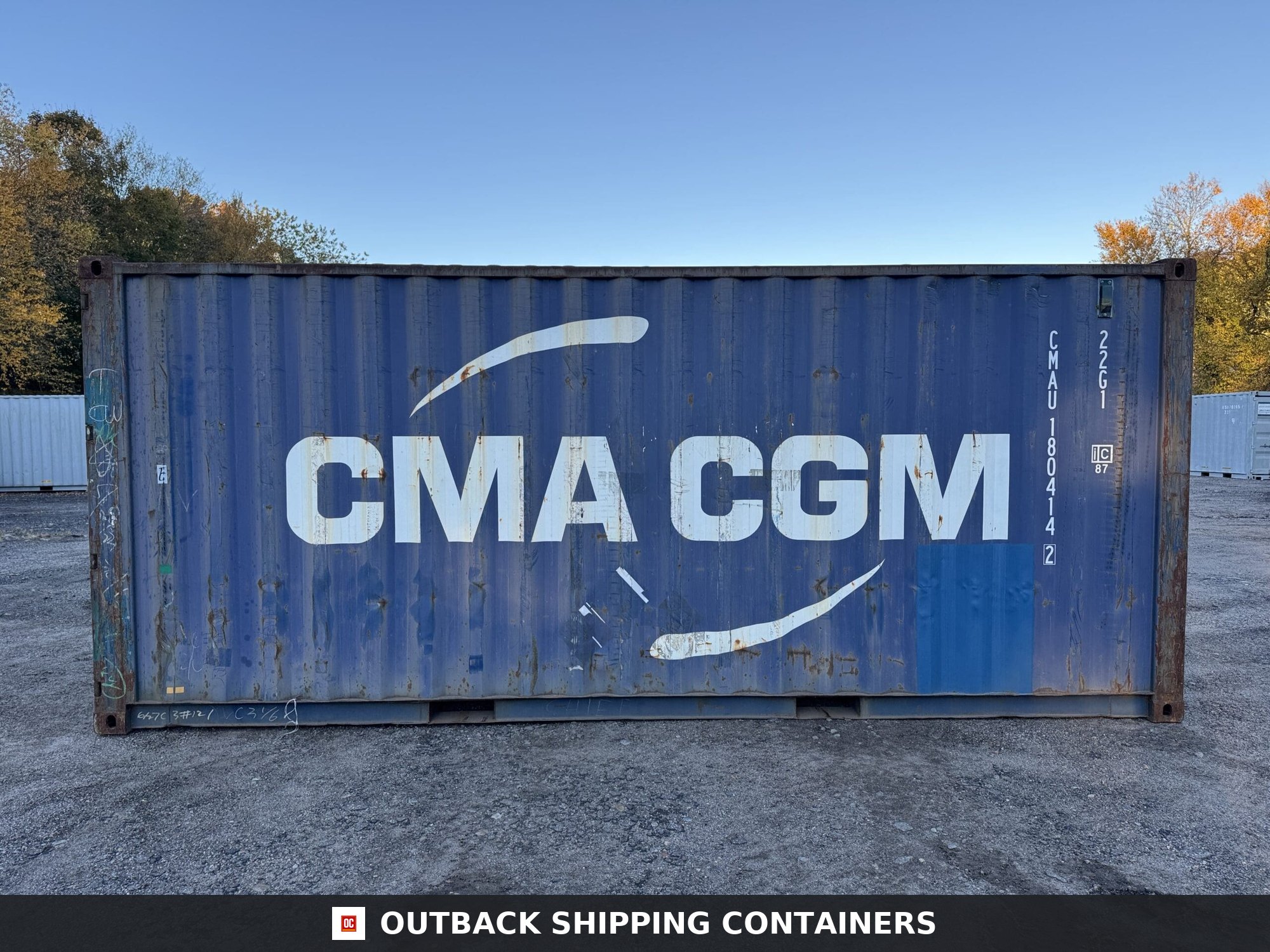 20ft Used Shipping Container – Wind & Watertight – Blue — 20ft — used (image 8 of 12)