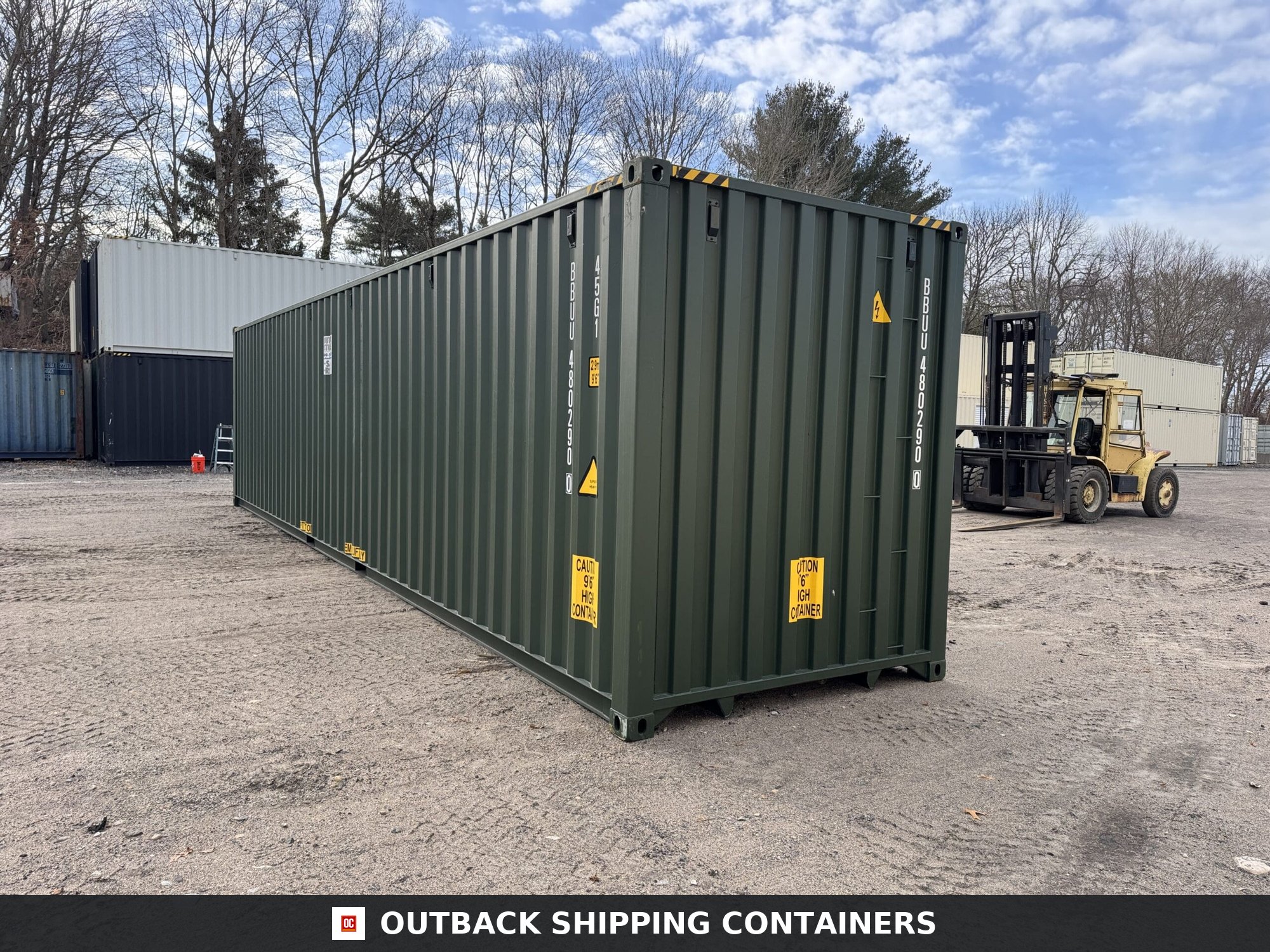 40ft New High Cube Shipping Container – Wind & Watertight – Green — 40ft — new (image 10 of 12)