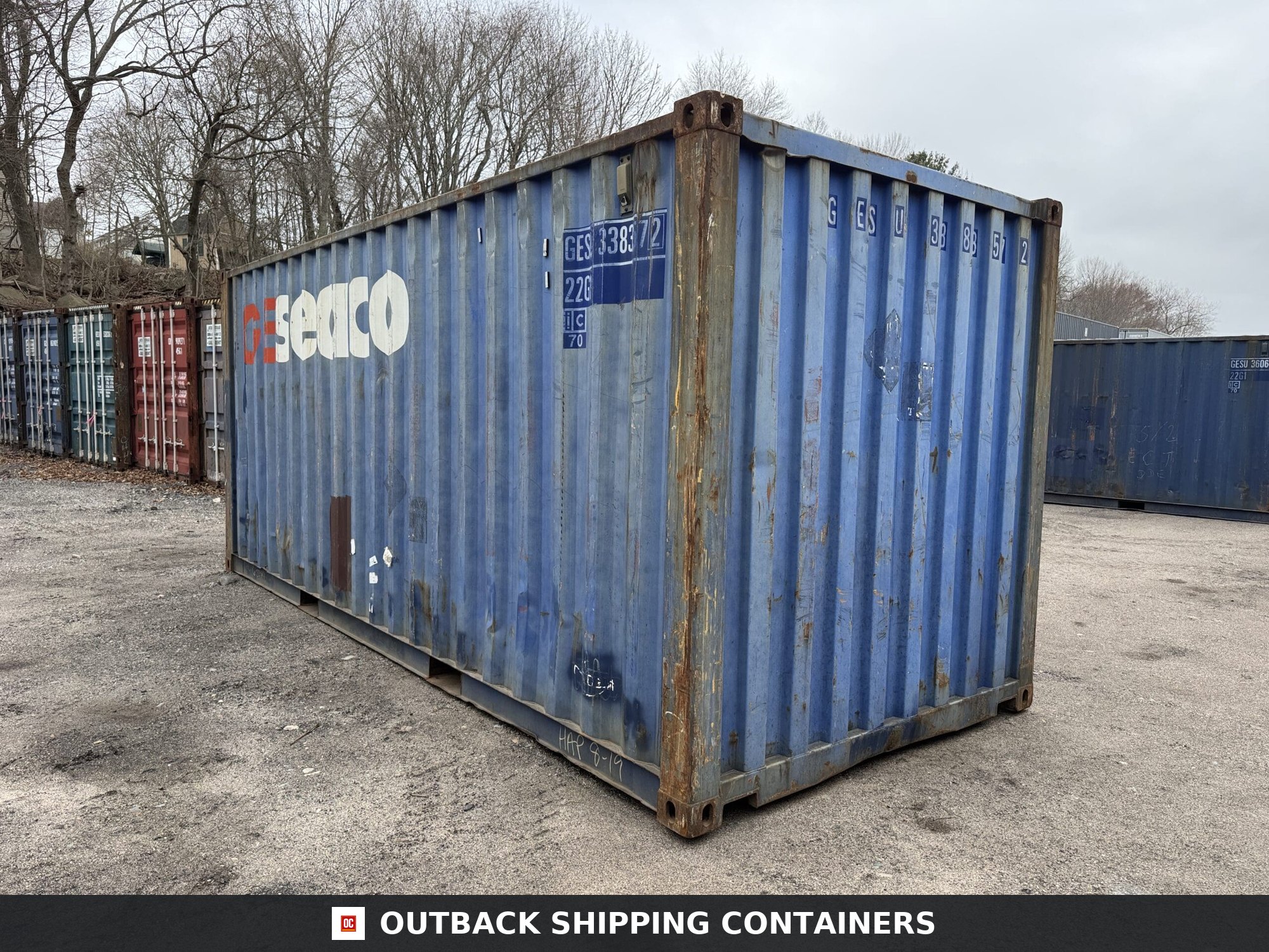20ft Used Shipping Container – Wind & Watertight – Blue — 20ft — used (image 8 of 12)
