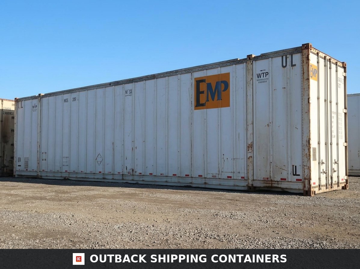 Used 53ft High Cube Shipping Container for Sale — Interior Detail | Outback Shipping Containers Used 53ft High Cube Shipping Container – Galvanized Aluminum — 53ft — used — storage containers (image 6 of 6)
