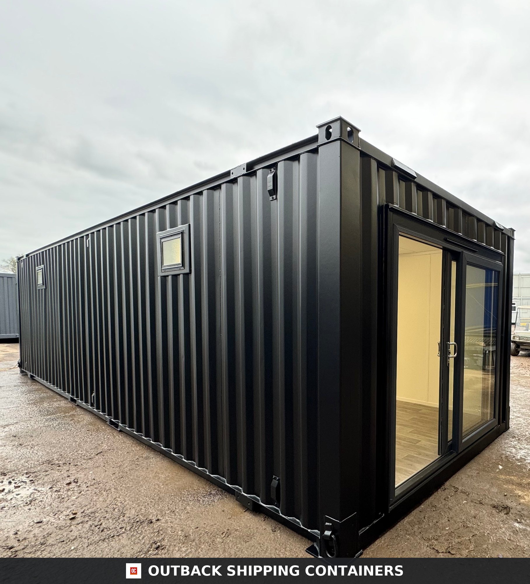 32x10ft for Sale — Three-Quarter Angle View | Outback Shipping Containers 32x10ft — CUSTOM Cabin — image 3 of 15