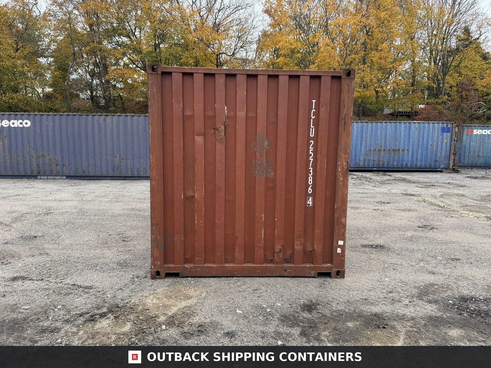 20ft Used Shipping Container – Wind & Watertight – Red — 20ft — used (image 10 of 12)