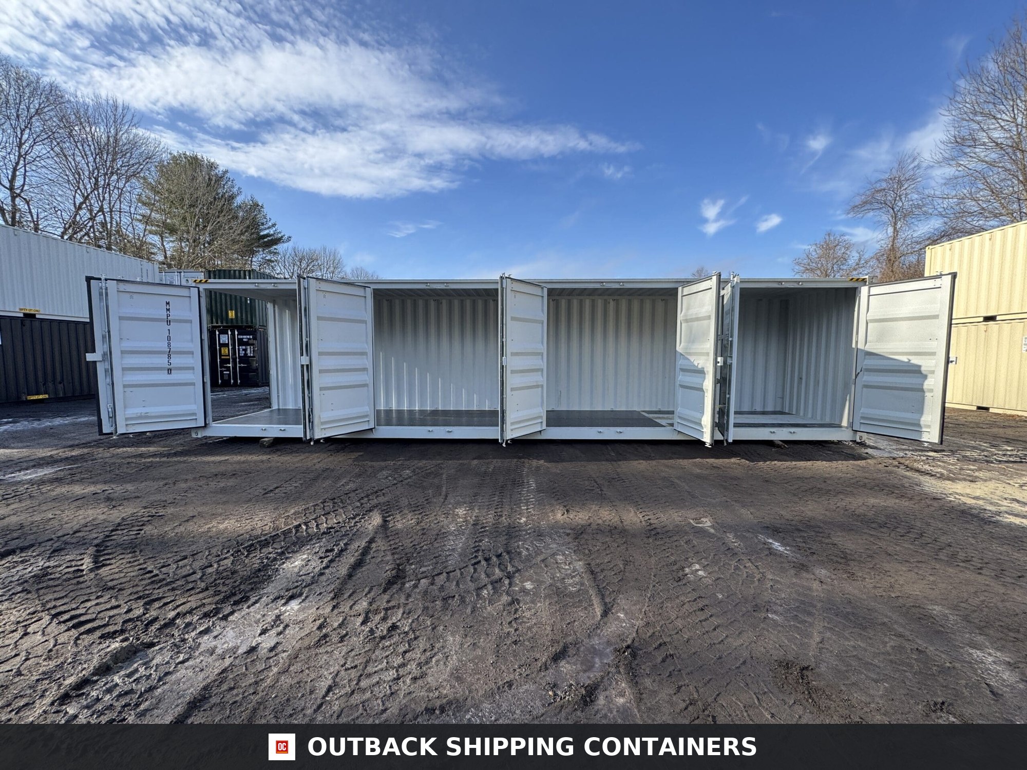 40ft New High Cube Shipping Container – Wind & Watertight – Lt Gray — 40ft — new (image 1 of 12)