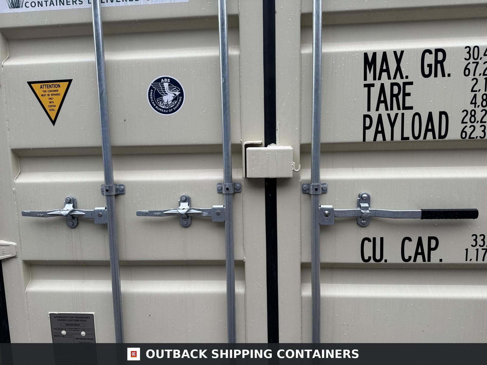 20ft New Shipping Container – Wind & Watertight – Beige — 20ft — new (image 4 of 12)