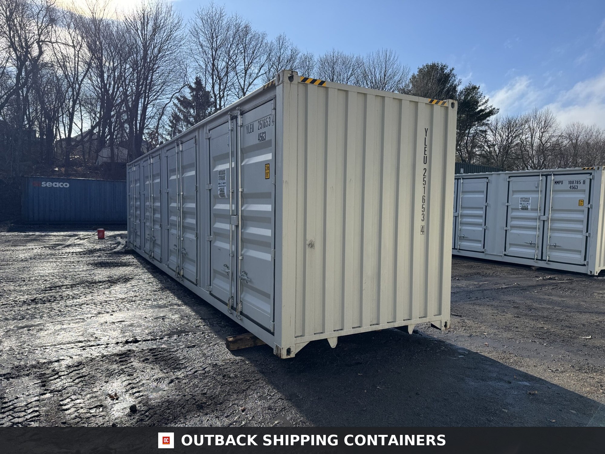 40ft New High Cube Shipping Container – Wind & Watertight – Lt Gray — 40ft — new (image 6 of 12)