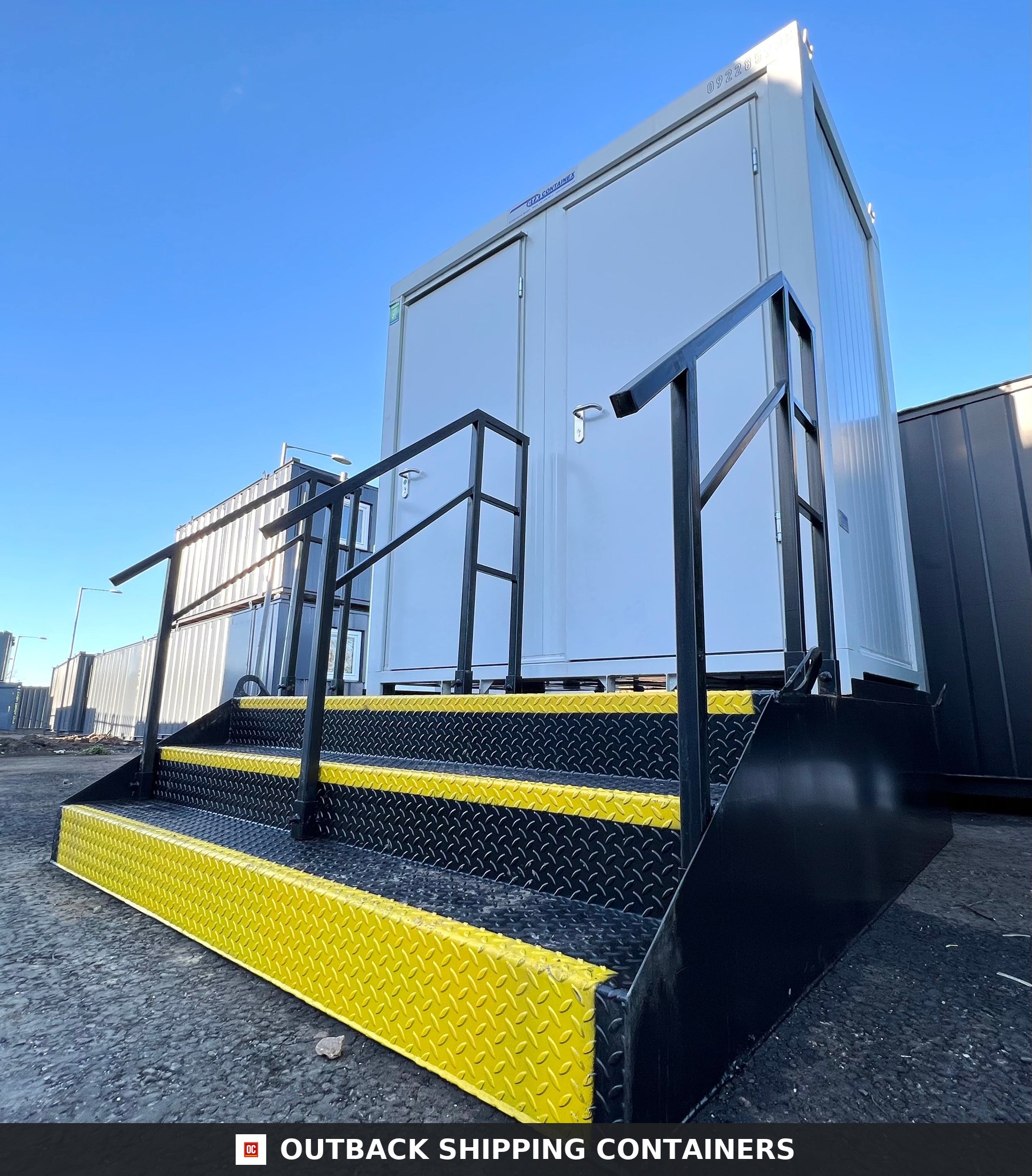 Stepped Waste Tank for Double Toilet Block — No T2 for Sale — Three-Quarter Angle View Stepped Waste Tank for Double Toilet Block — No T2 — product gallery image 2 of 7