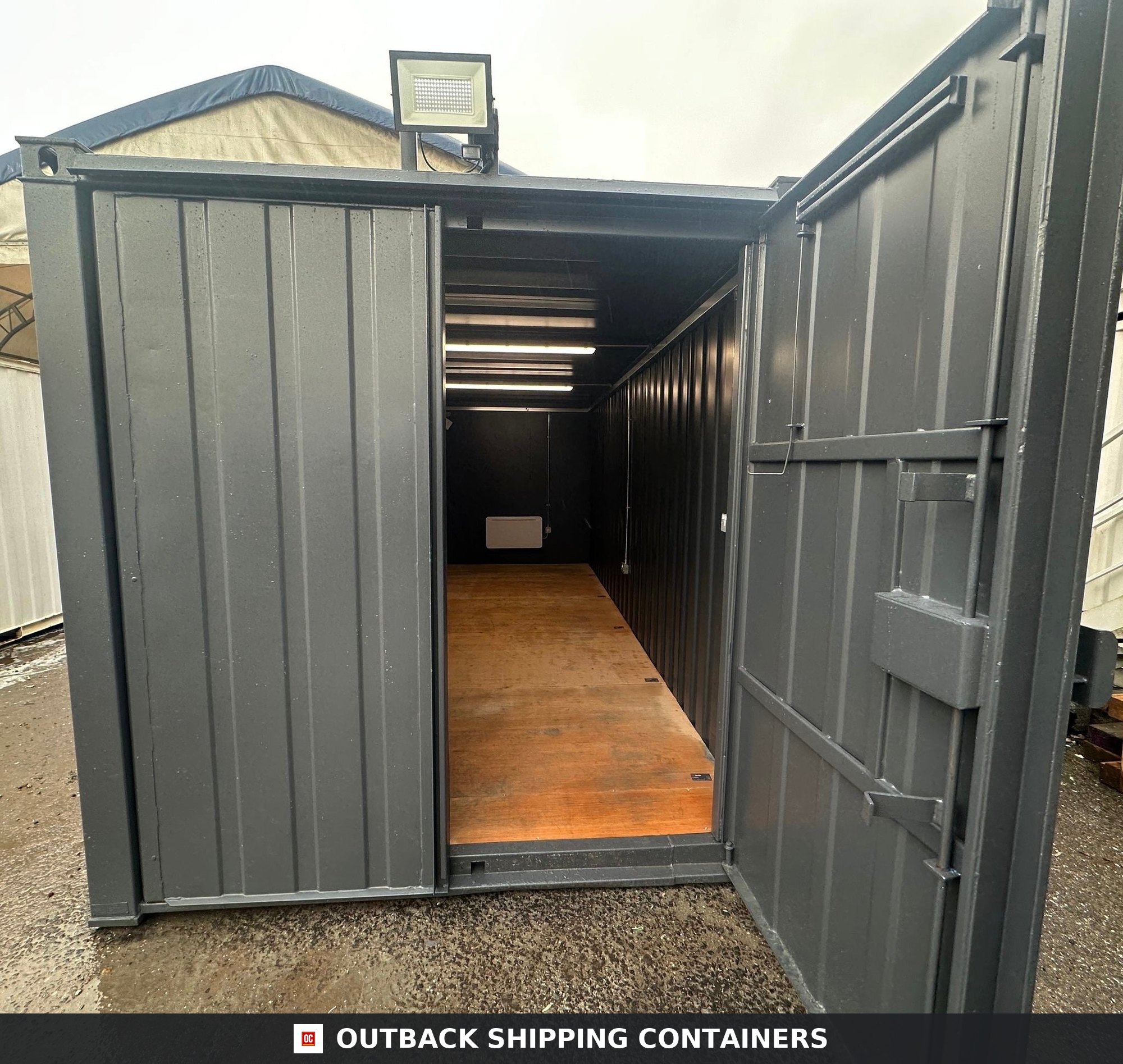 21ft x 8ft Steel Secure Store with Electric Pack — Anti-Vandal Portable Storage — gallery view 3