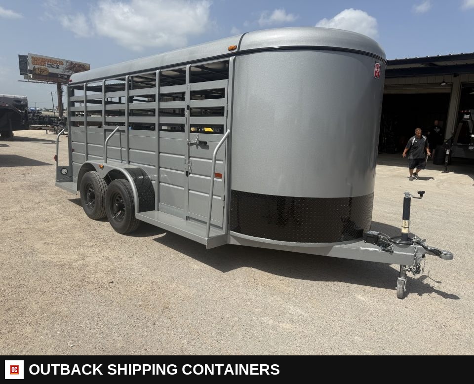 2026 WW AA 6X16 Livestock Stock Combo Trailer for sale — front exterior view