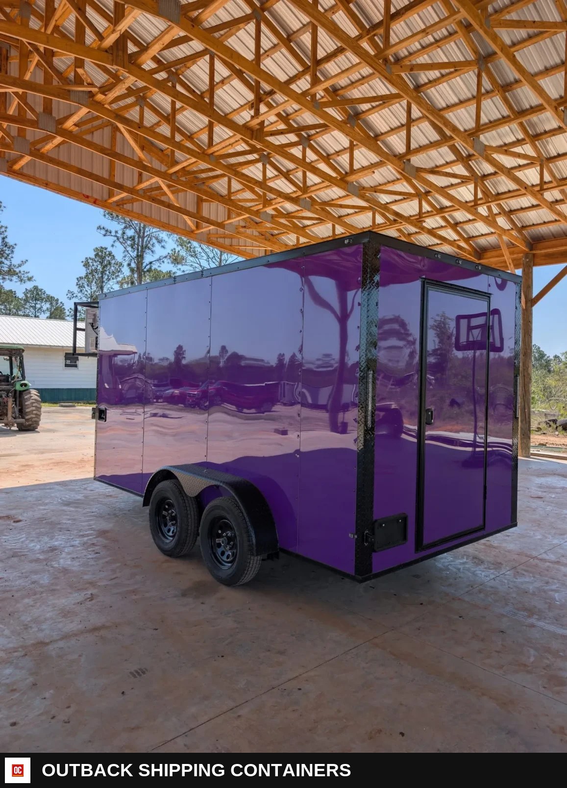 7x14TA Coast to Coast Concession Trailer Purple Blackout Package — Interior Kitchen Layout | Outback Shipping Containers 7x14TA Coast to Coast Concession Trailer Purple Blackout Package for sale — interior kitchen layout