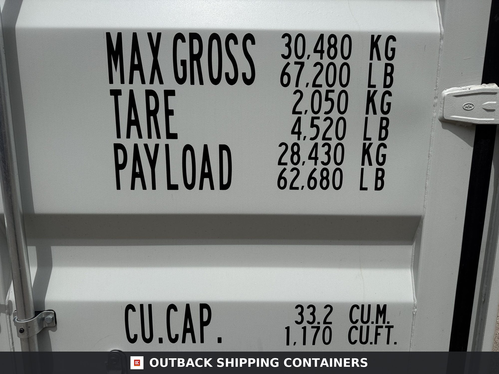 20ft New Shipping Container – Wind & Watertight – Gray — 20ft — new (image 4 of 12)
