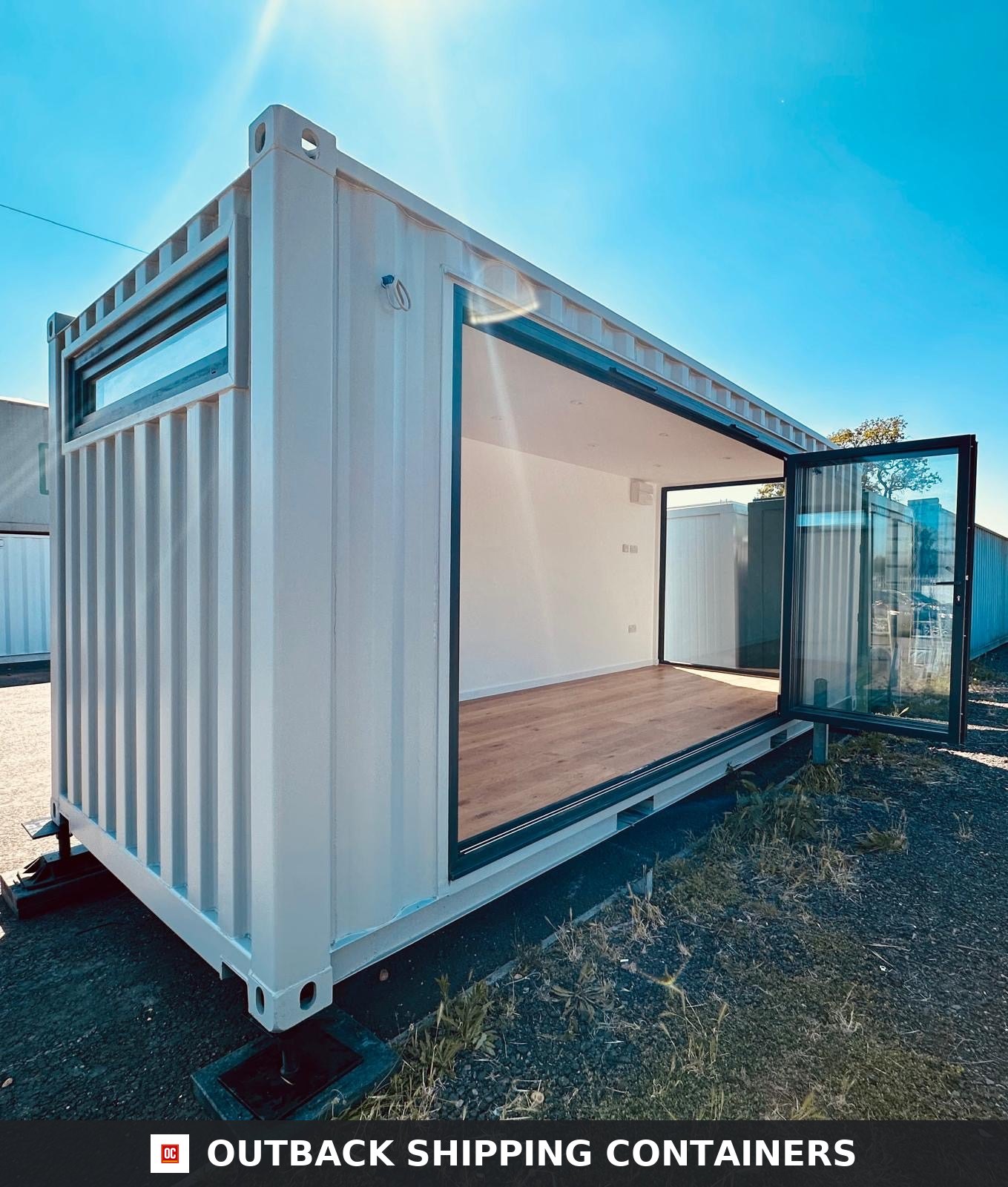 CD-1237 20x8ft CUSTOM SHIPPING CONTAINER CONVERSION — Portable Build — angle 9