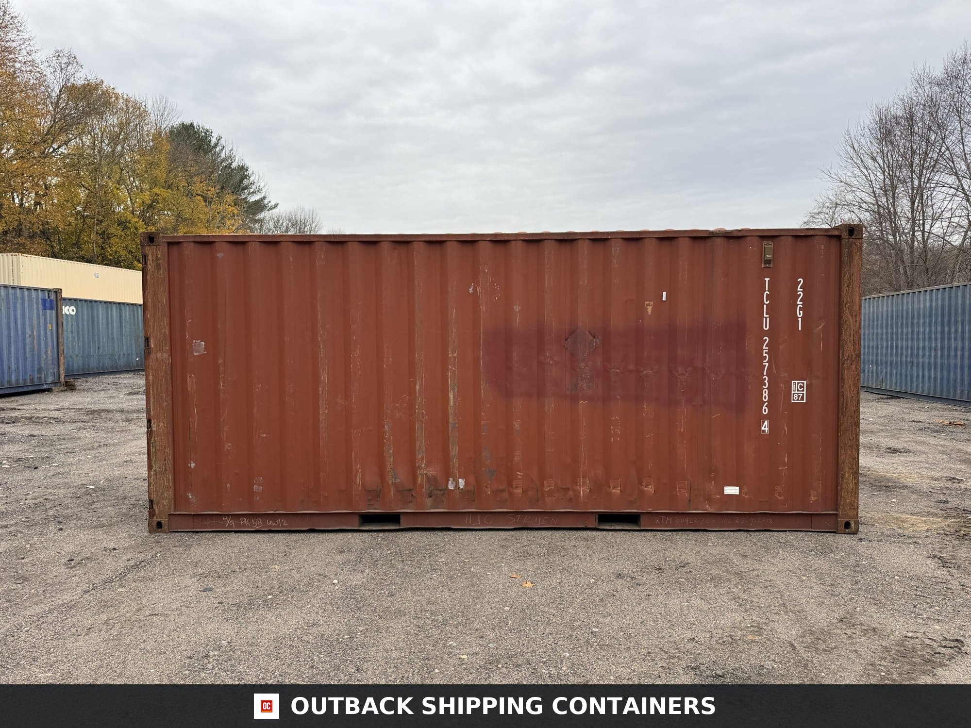 20ft Used Shipping Container – Wind & Watertight – Red — 20ft — used (image 8 of 12)