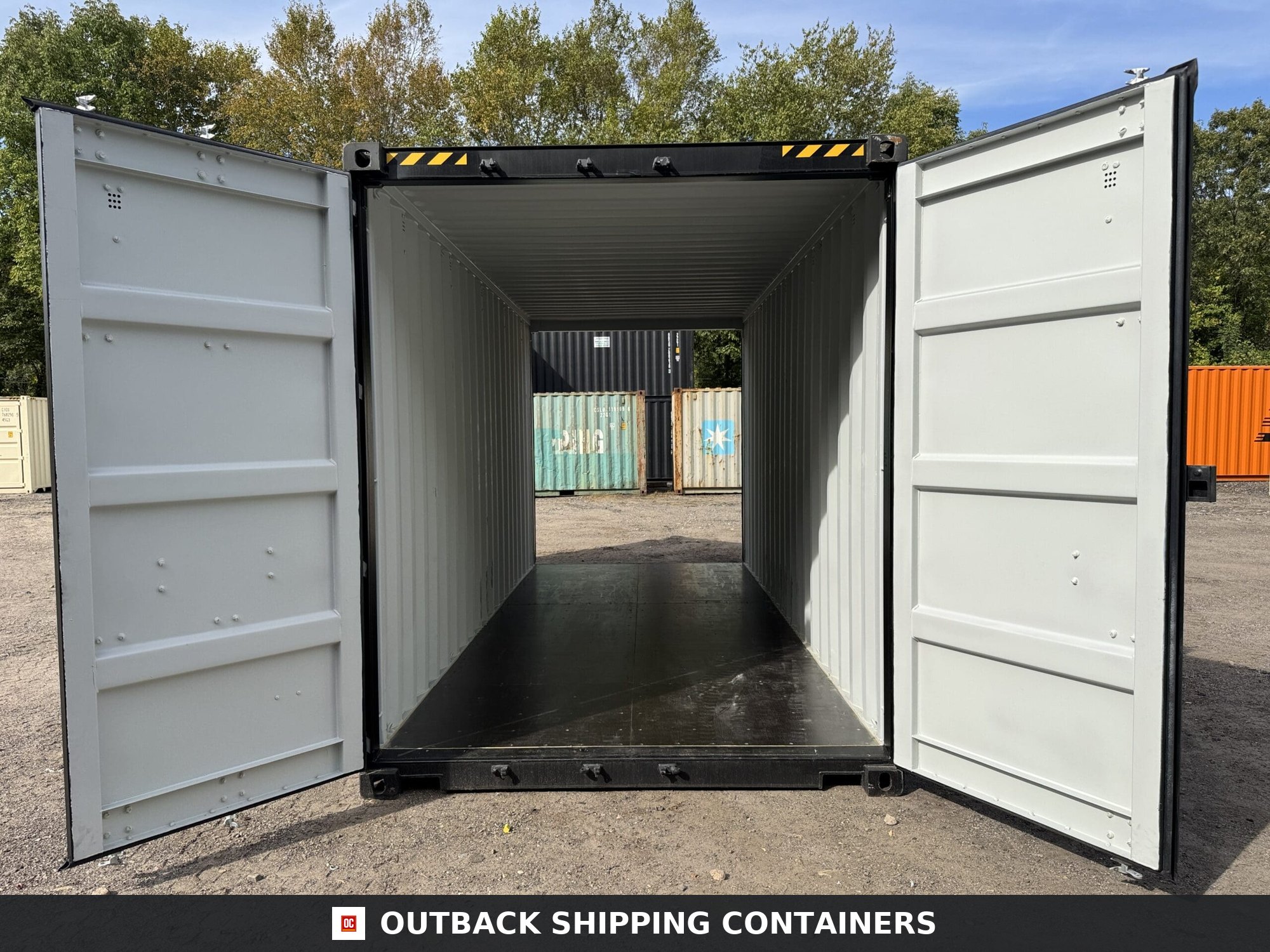 20ft New High Cube Shipping Container – Wind & Watertight – Black — 20ft — new (image 1 of 12)