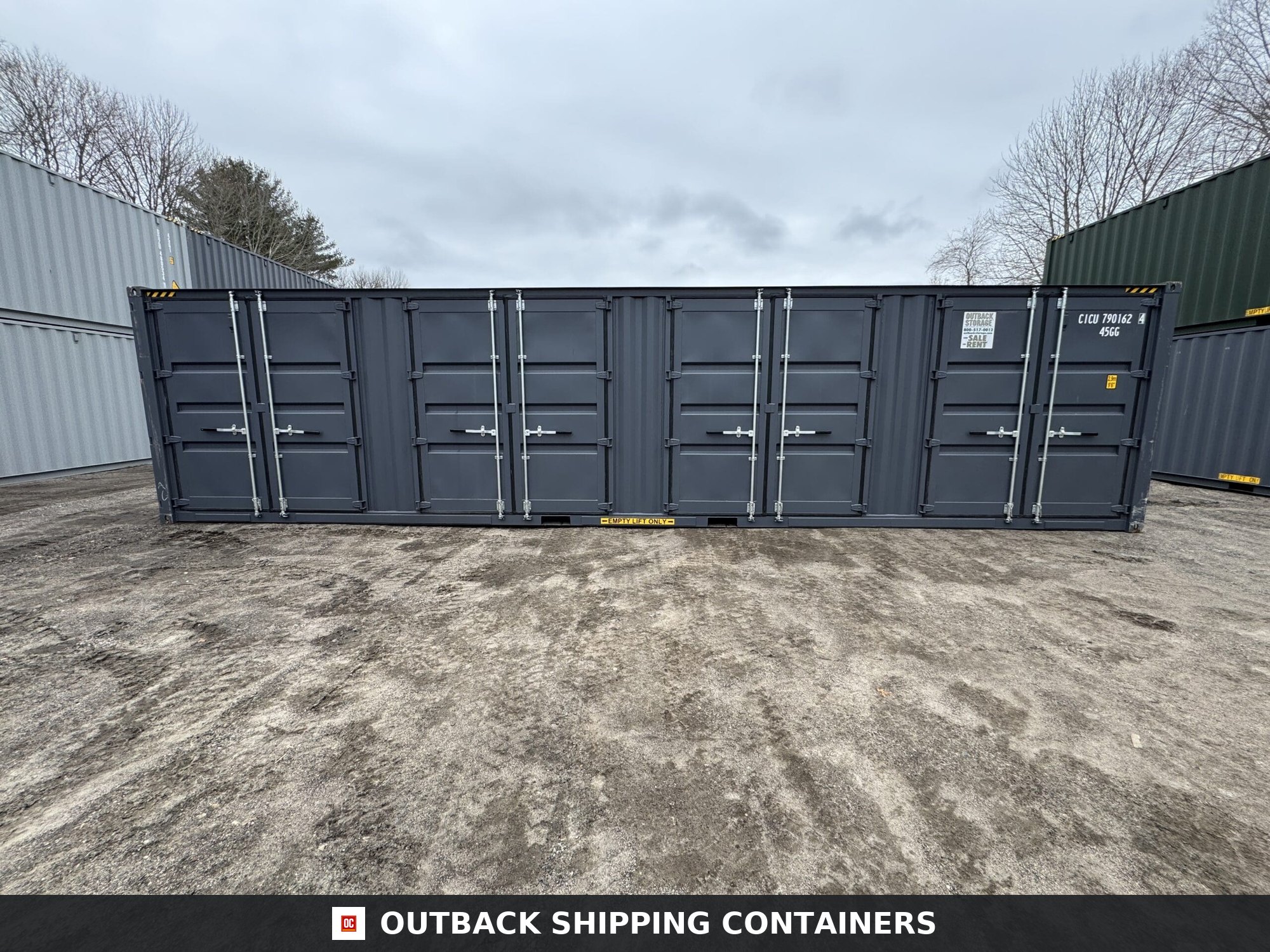 40ft New High Cube Shipping Container — Window and Shutter Detail | Outback Shipping Contain 14 40ft New High Cube Shipping Container – Wind & Watertight – Dk Gray — 40ft — new (image 8 of 12)
