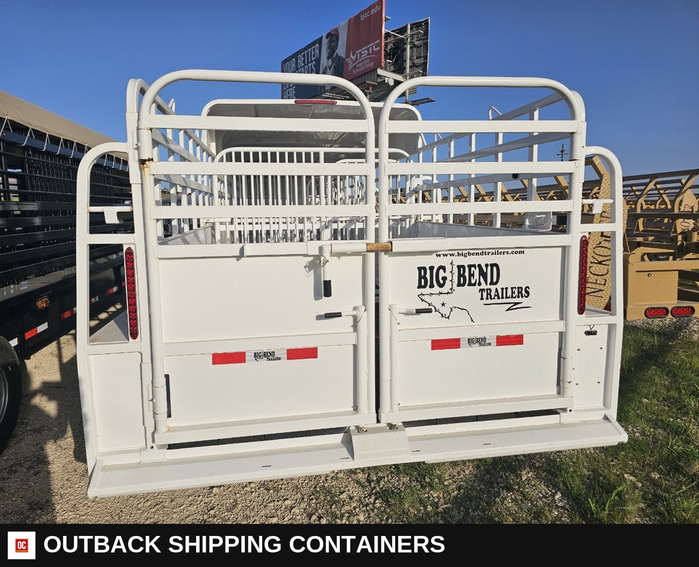 2025 Big Bend 6’8"X28' 3/4 TOP Stock / Stock Combo Trailer — Floor And Decking Detail | Outback Shipping Containers 2025 Big Bend 6’8"X28' 3/4 TOP Stock / Stock Combo Trailer for sale — floor and decking detail