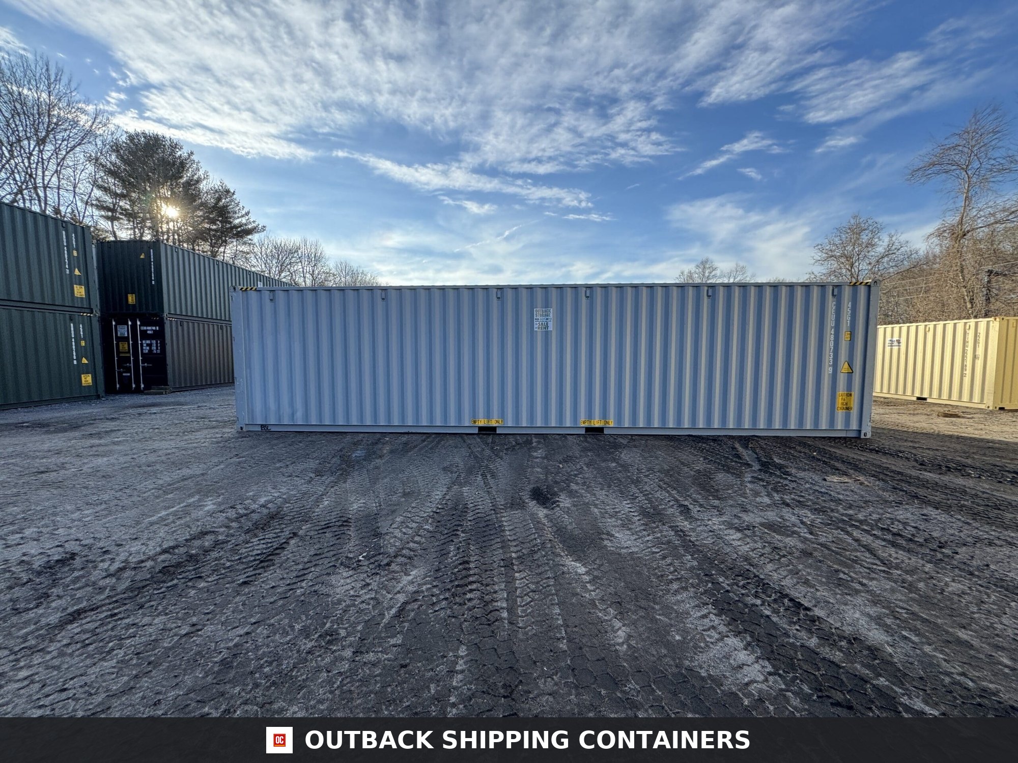 40ft New High Cube Shipping Container – Wind & Watertight – Gray — 40ft — new (image 9 of 12)