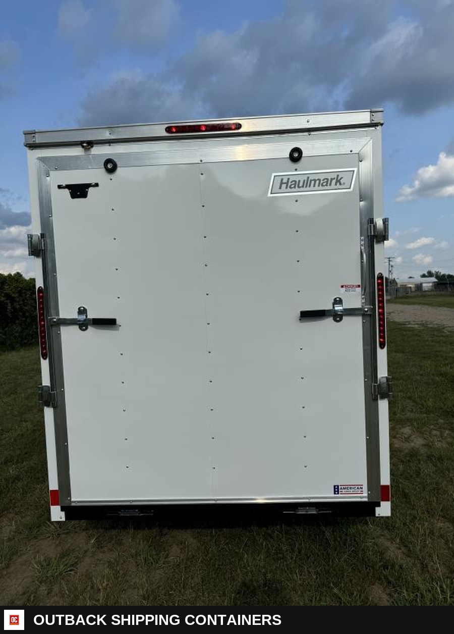 2025 Haulmark Passport 6x12' Cargo / Enclosed Trailer — Driver-Side Profile | Outback Shipping Containers 2025 Haulmark Passport 6x12' Cargo / Enclosed Trailer for sale — driver-side profile