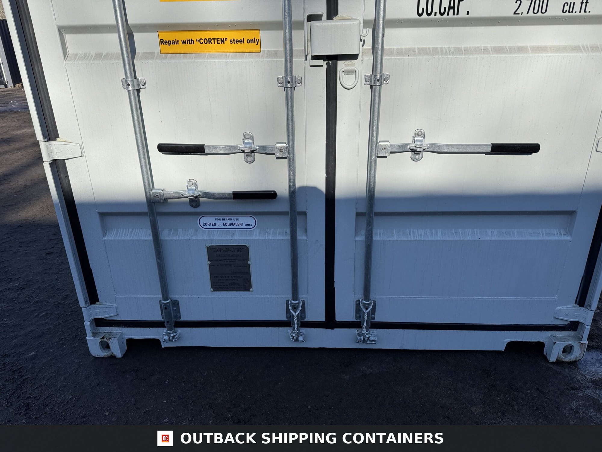 40ft New High Cube Shipping Container – Wind & Watertight – Lt Gray — 40ft — new (image 6 of 12)