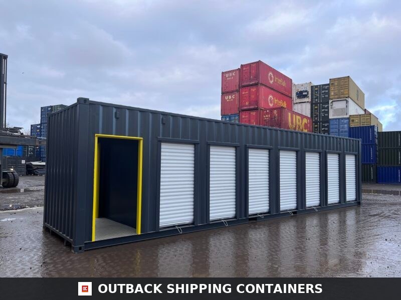 40ft High Cube Multi-Store Container – 7-Bay Self Storage Unit product photo