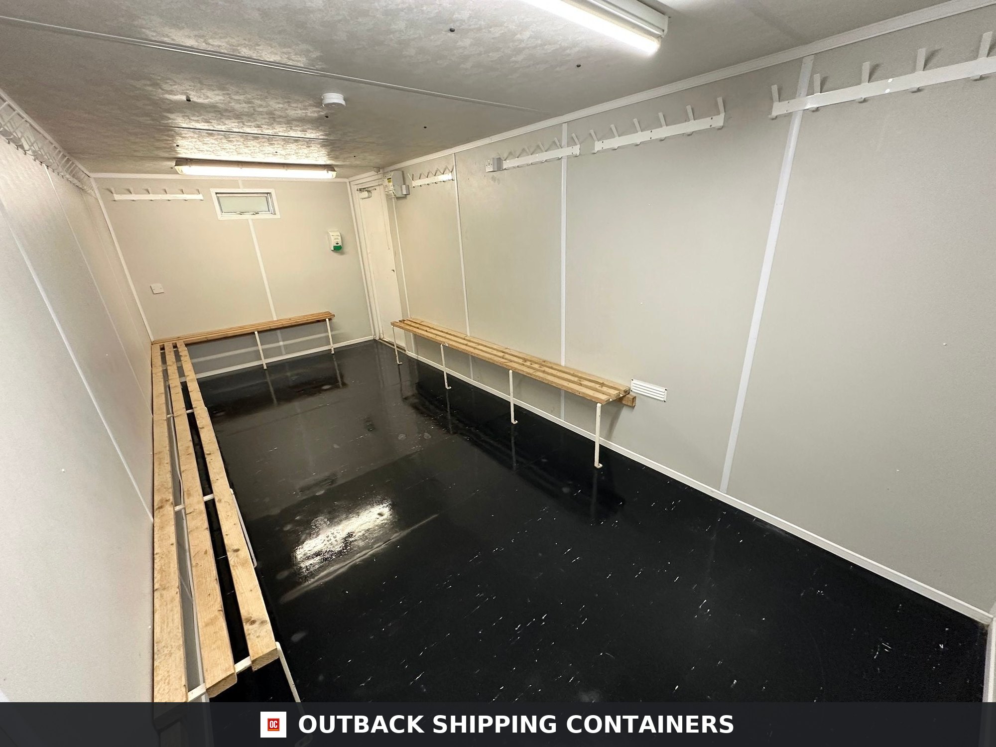 21x9ft for Sale — Interior Detail | Outback Shipping Containers 21x9ft — Drying Room / Changing Room — Building Site Accommodation — Portable Anti-Vandal - image 5