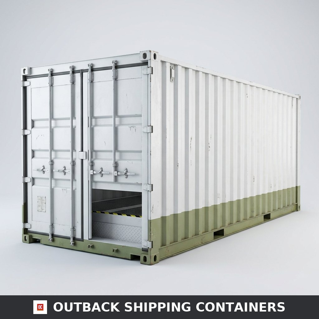 20ft storage container open mesh floor with galvanized steel grating for bunded chemical spill containment