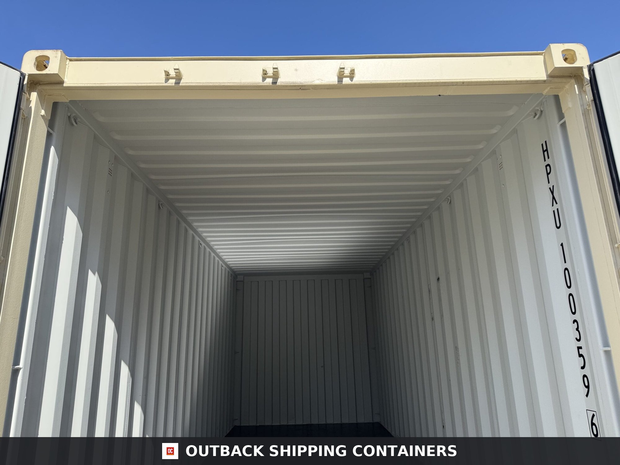 20ft New Shipping Container – Wind & Watertight – Beige — 20ft — new (image 8 of 12)