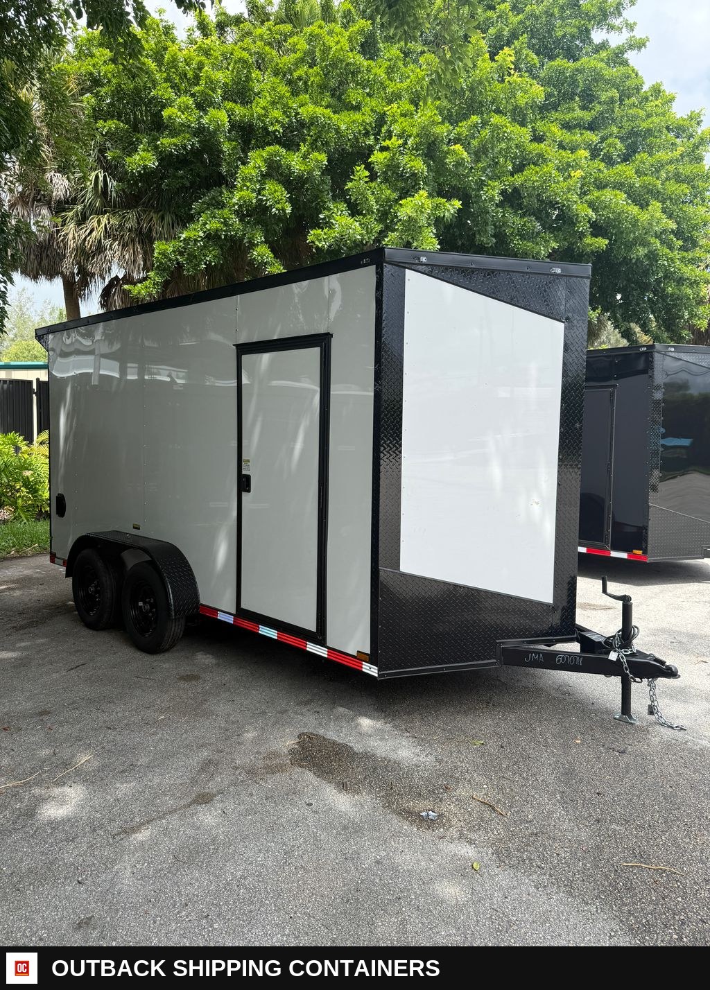 New 2027 Hook & Line 7 x 14 Enclosed Trailer 7k GVWR for sale — front exterior view