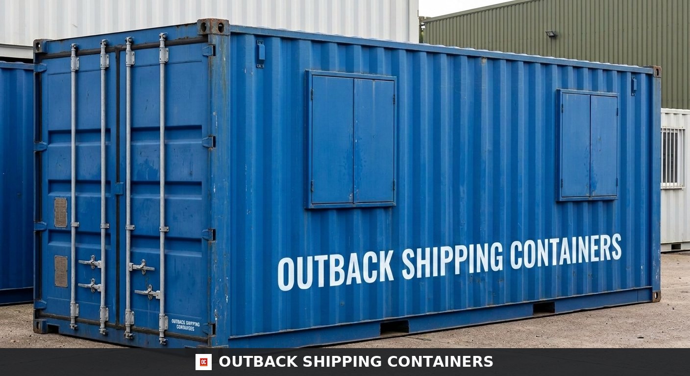 24x9ft for Sale — Side Profile View | Outback Shipping Containers 24x9ft — Office / Canteen — Building Site Accommodation — Portable Anti-Vandal - image 1