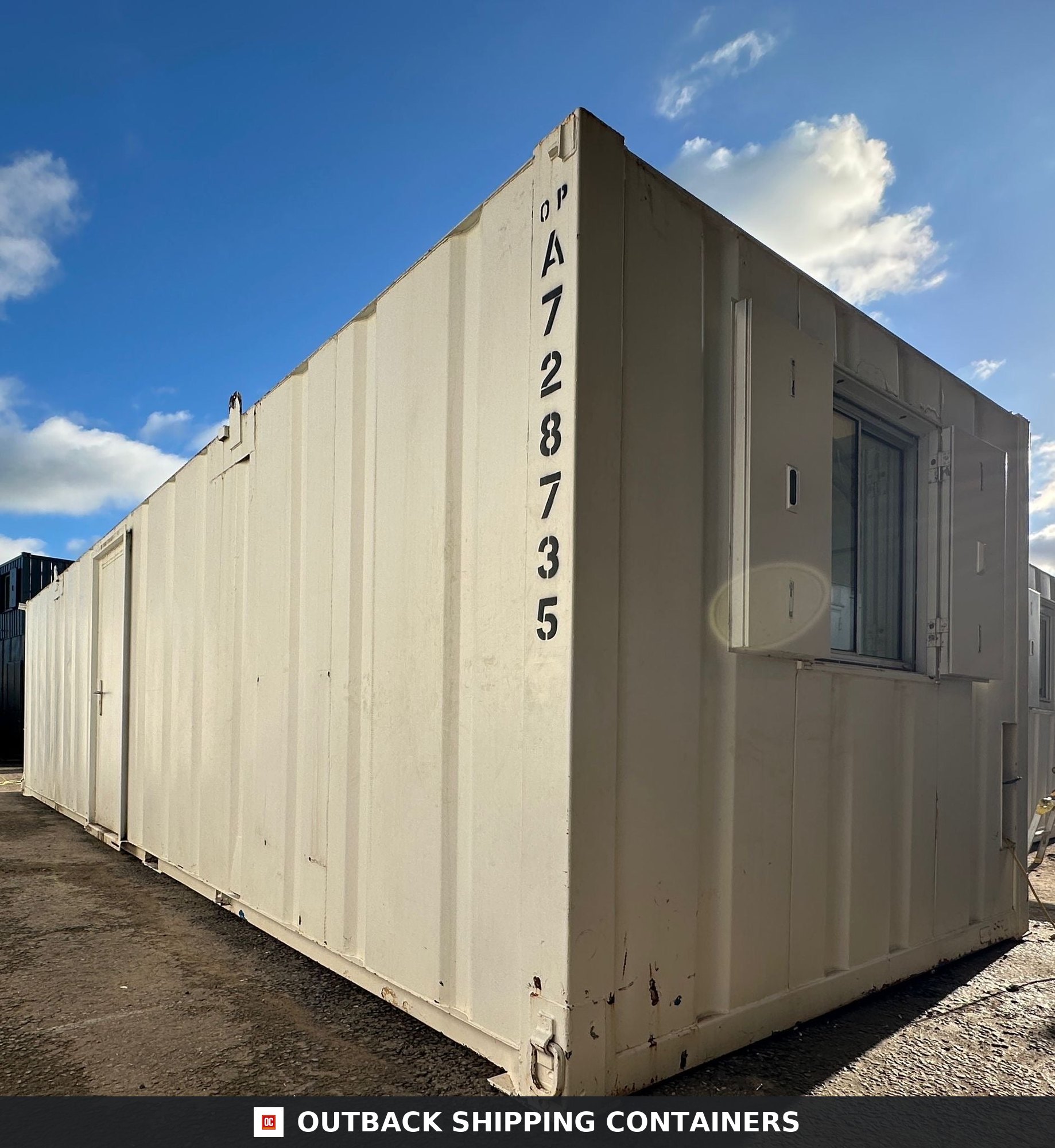32x10ft for Sale — Door and Entry Detail | Outback Shipping Containers 32x10ft — Canteen / Office — Building Site Accommodation — Portable Anti-Vandal - image 7