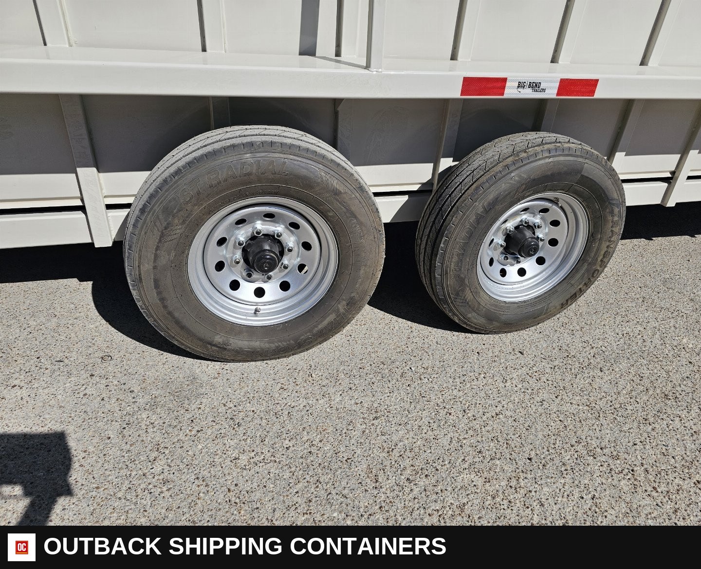 2025 Big Bend 24X6’8" Stock / Stock Combo Trailer — Undercarriage, Axles And Suspension | Outback Shipping Containers 2025 Big Bend 24X6’8" Stock / Stock Combo Trailer for sale — undercarriage, axles and suspension