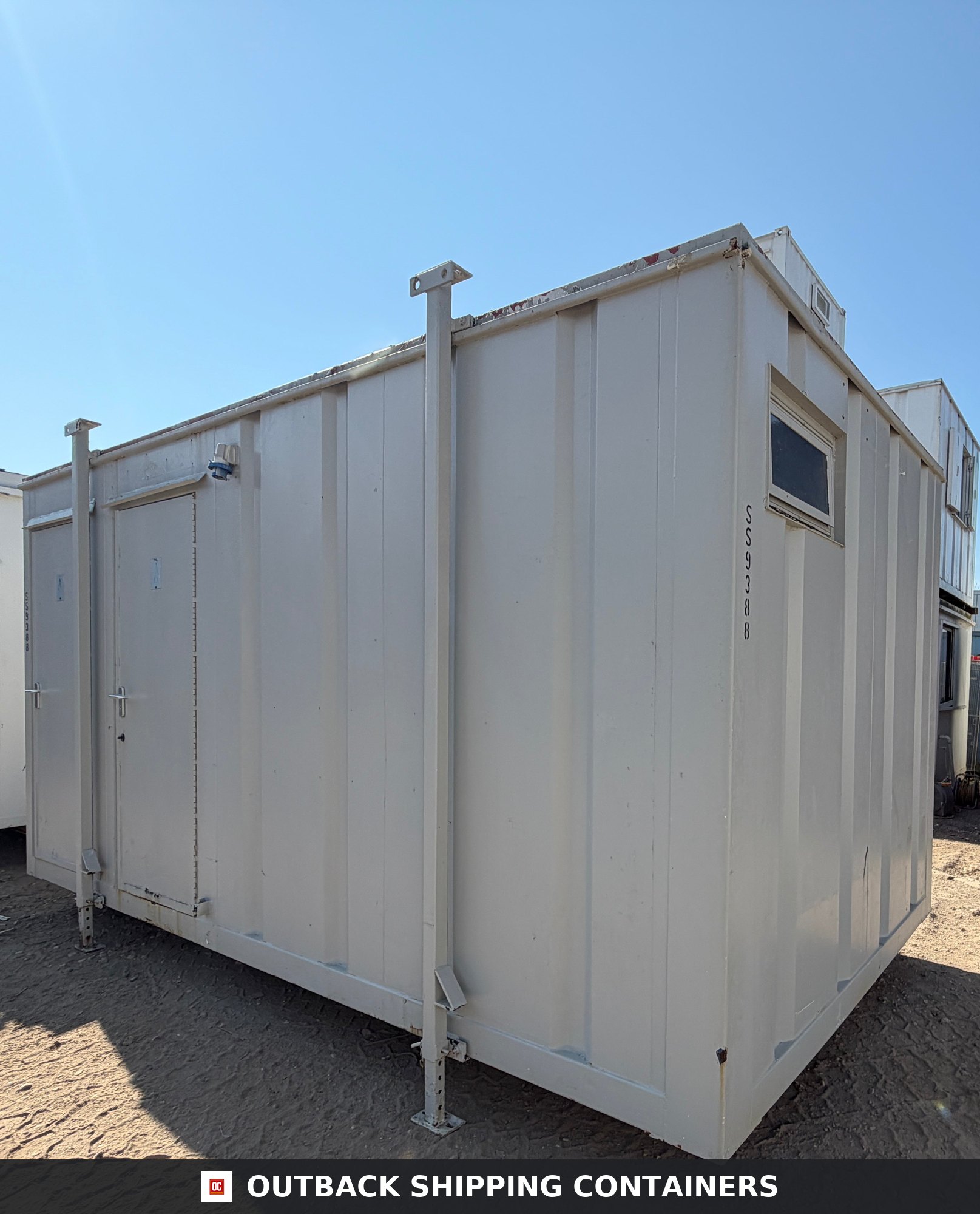 16x9ft for Sale — Window and Shutter Detail | Outback Shipping Containers 16x9ft — 3 + 1 Toilet Block — Portable Building — Site Accommodation - image 7