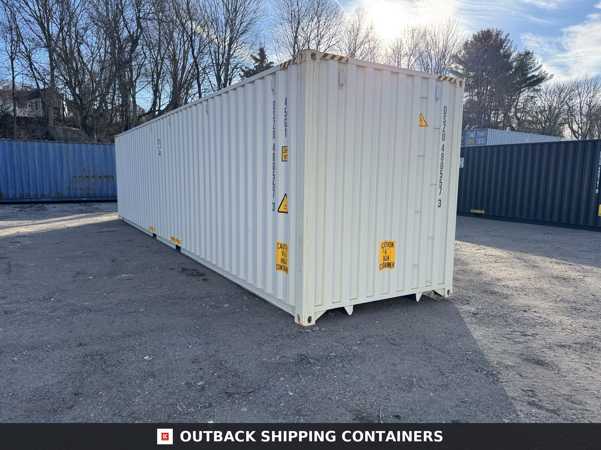 40ft New High Cube Shipping Container – Wind & Watertight – Gray — 40ft — new (image 9 of 12)