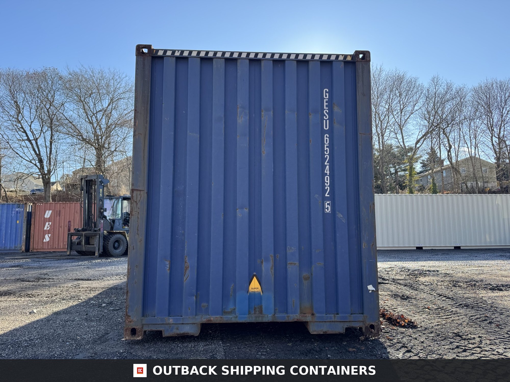 40ft Used High Cube Shipping Container – Wind & Watertight – Blue — 40ft — used (image 10 of 12)