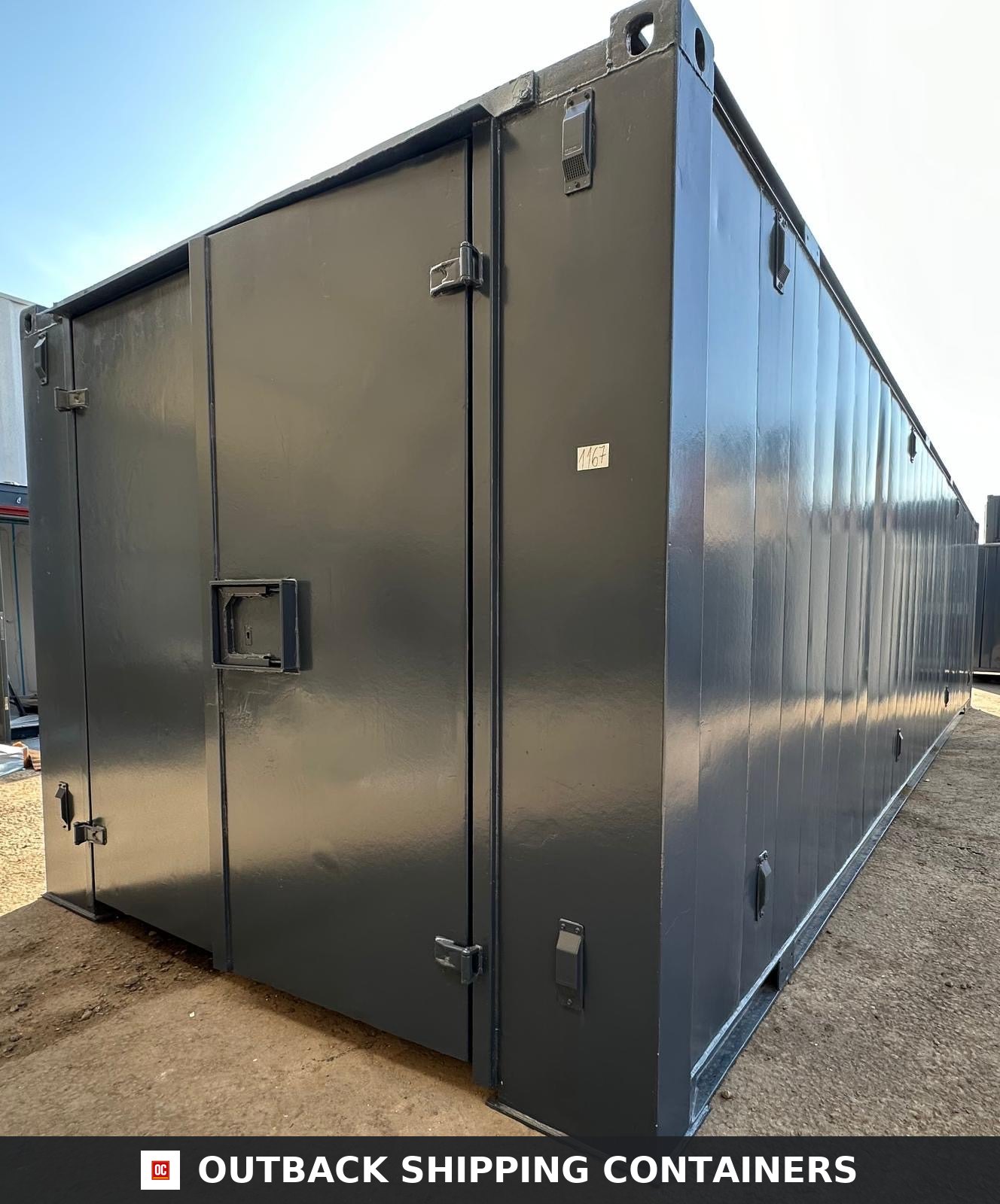 32 x 10 ft Secure Storage Container — Anti-Vandal Steel Store — Refurbished steel storage container by Outback Shipping Containers