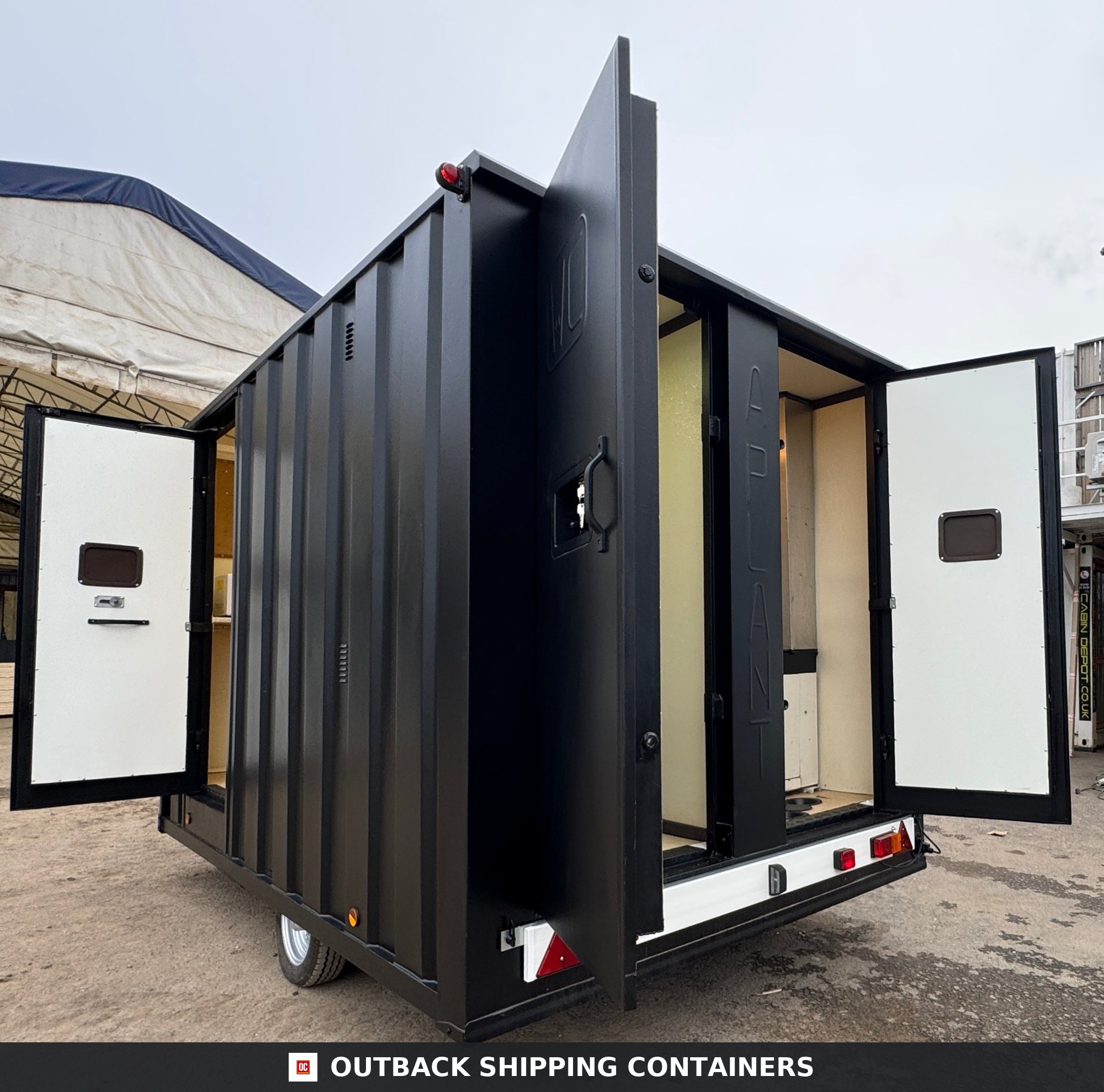 Groundhog Towable Mobile Welfare | Towable Toilet & Canteen | Self — Window and Shutter Detail Groundhog Towable Mobile Welfare | Towable Toilet & Canteen | Self Contained | GP 360 | No 1556