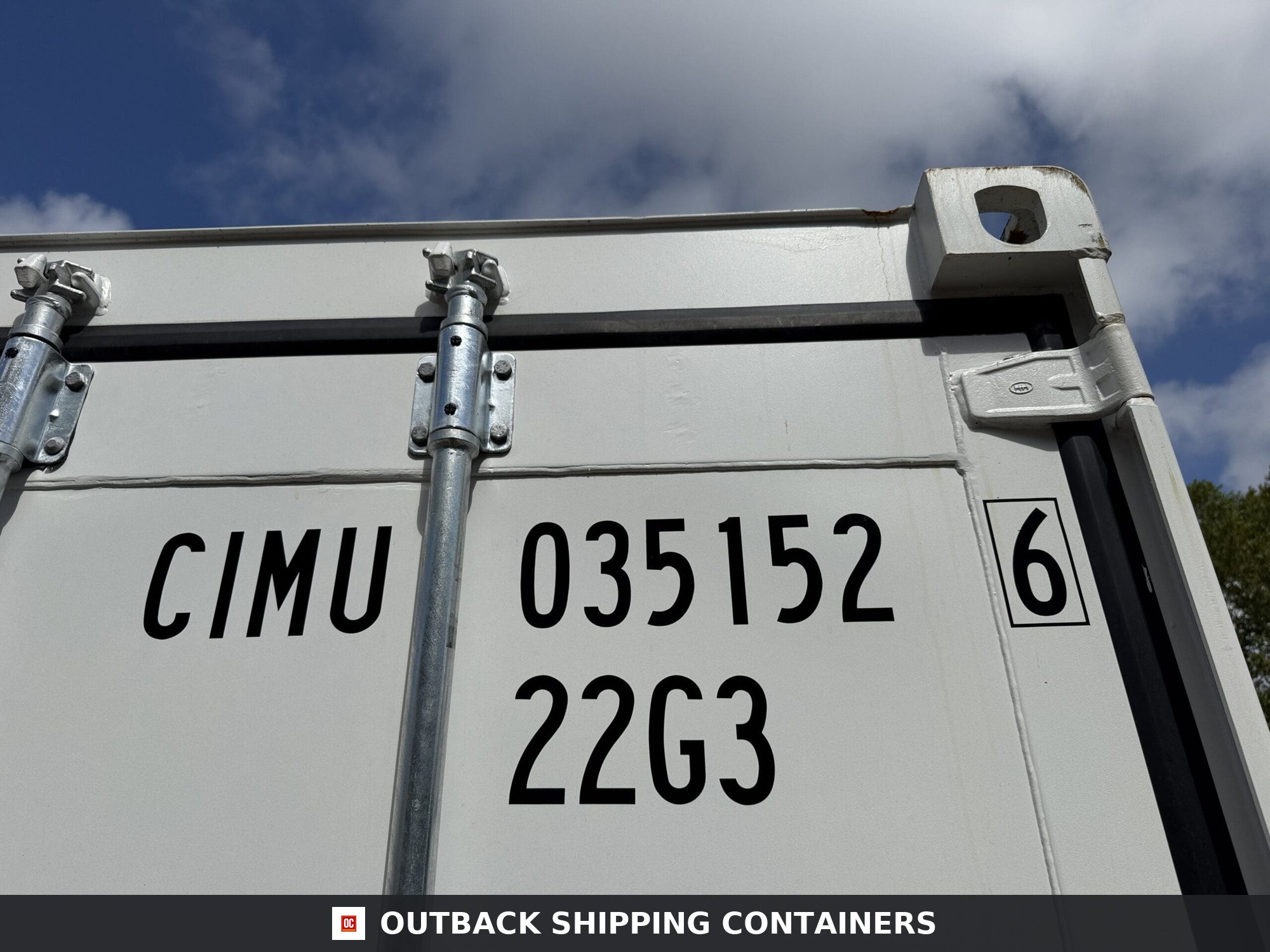 20ft New Shipping Container – Wind & Watertight – White — 20ft — new (image 2 of 12)
