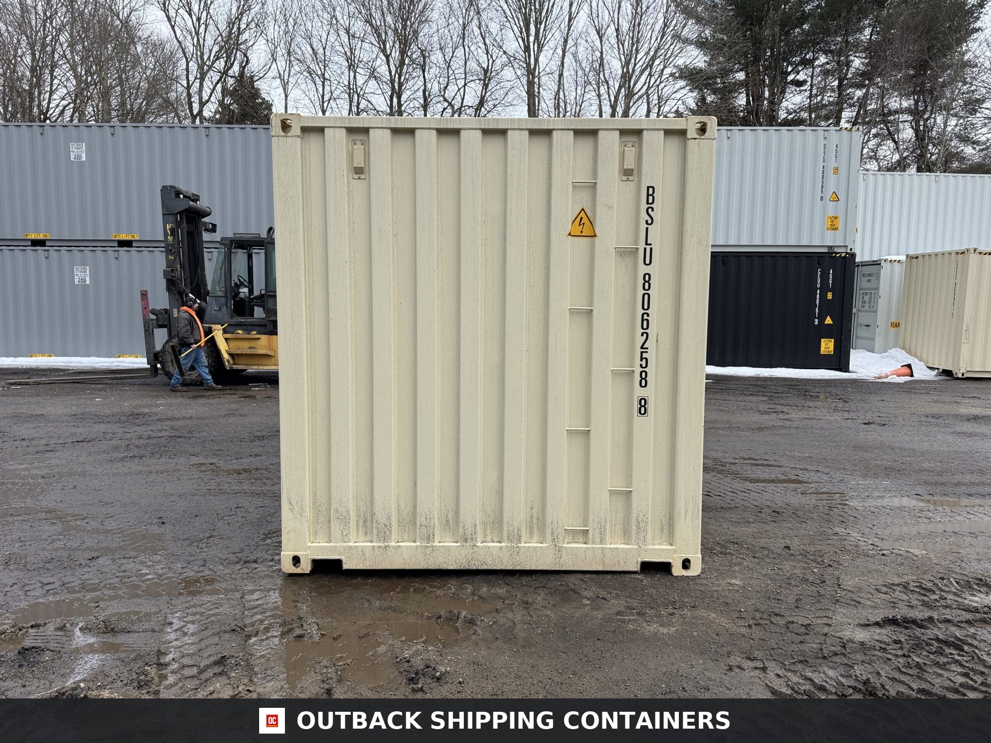 20ft New Shipping Container – Wind & Watertight – Beige — 20ft — new (image 9 of 12)