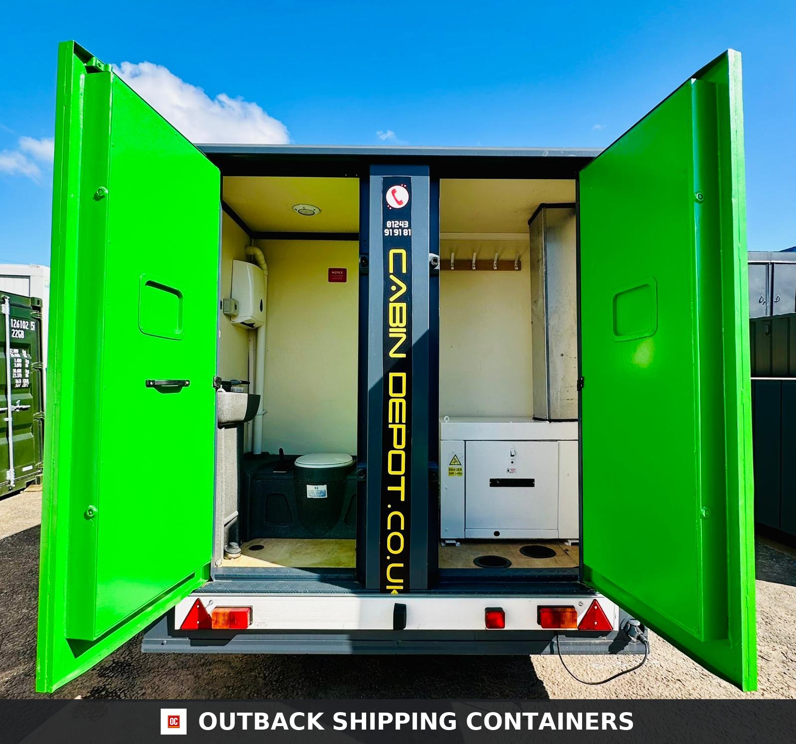 Groundhog Towable Mobile Welfare | Towable Toilet & Canteen | Self — Rear Exterior View 2 3 Groundhog Towable Mobile Welfare | Towable Toilet & Canteen | Self Contained | GP360 | No 1025