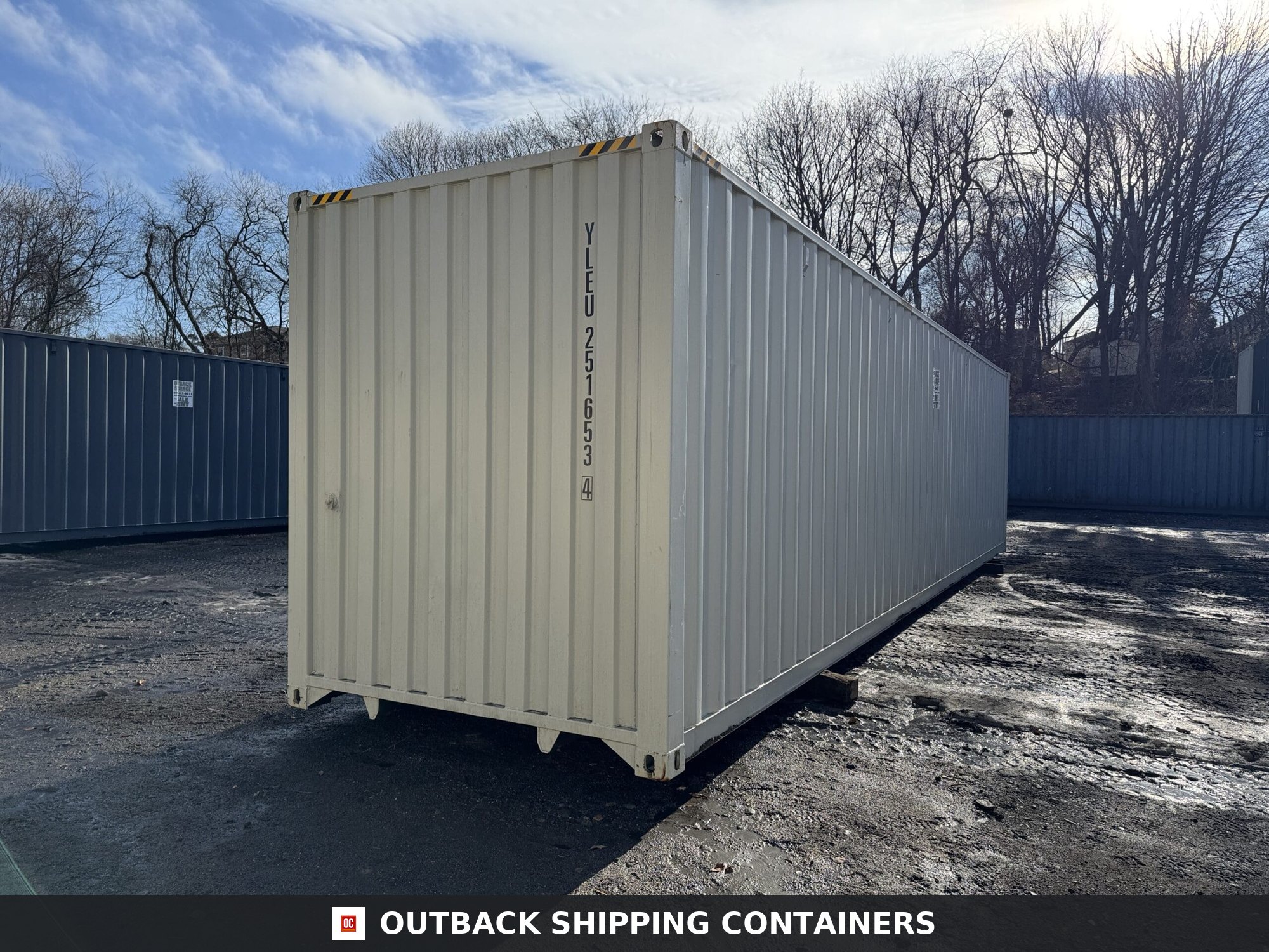 40ft New High Cube Shipping Container – Wind & Watertight – Lt Gray — 40ft — new (image 8 of 12)