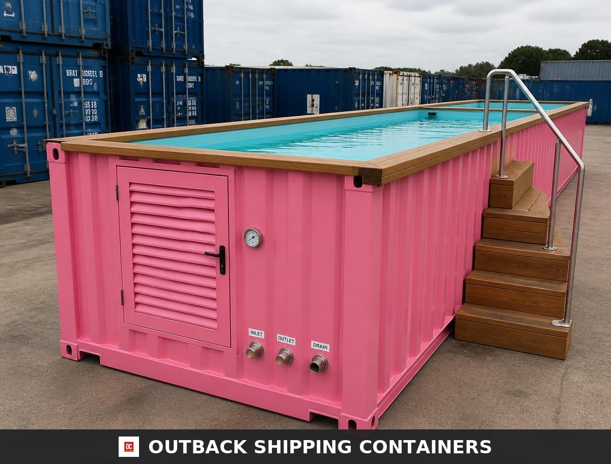 Pink 30 FT Container Pool — 30ft — new — container pools (image 2 of 4)