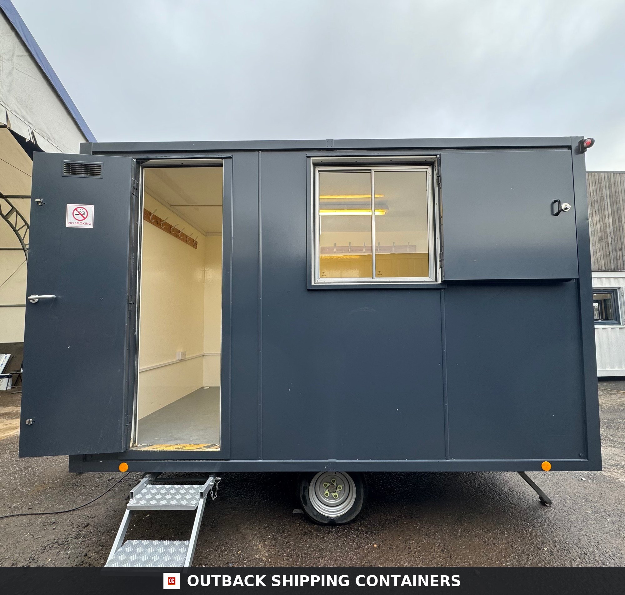 Towable Office Unit | AJC Towable Welfare Office | No 1053 for Sale — Rear Exterior View Towable Office Unit | AJC Towable Welfare Office | No 1053