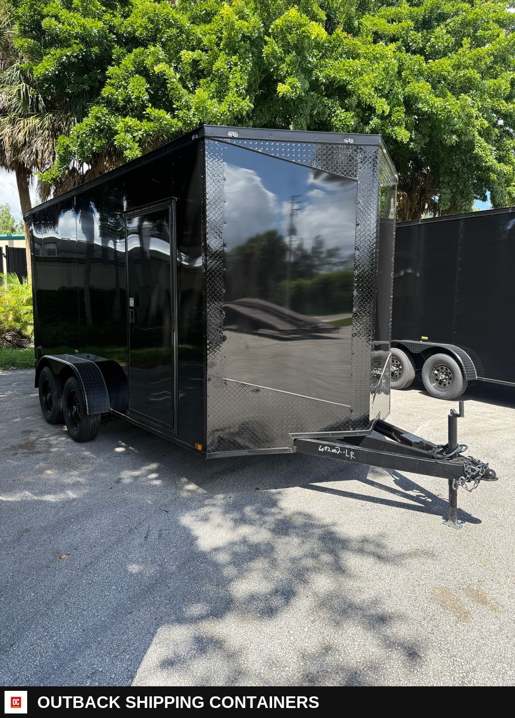 New 2027 Hook & Line 7 x 14 Enclosed Trailer 7k GVWR for sale — front exterior view