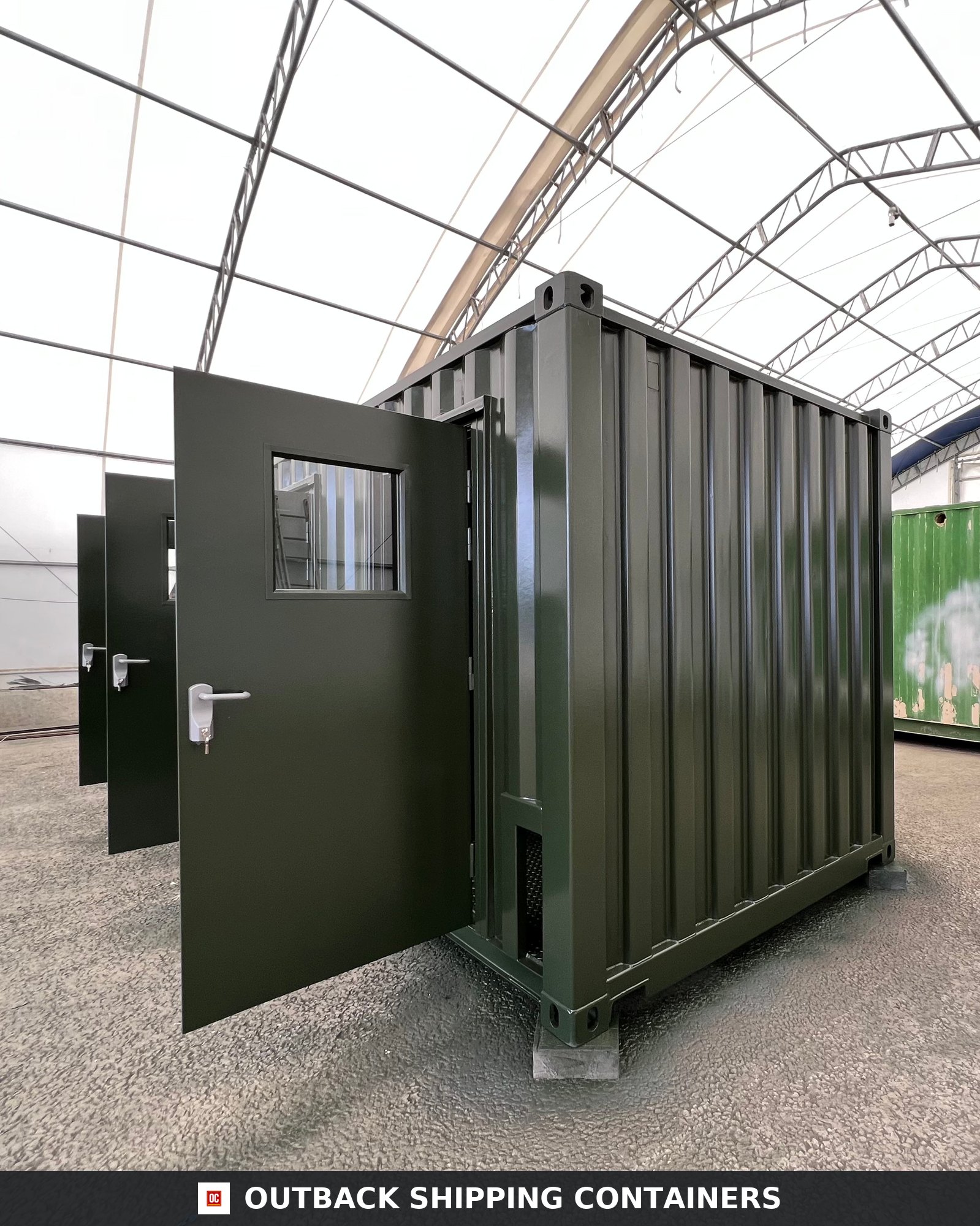 20 ft Modified Shipping Container Conversion — Sound Chamber — No 968 20X8FT — Interior Detail CD-968 20 ft Modified Shipping Container Conversion — Sound Chamber — angle 6