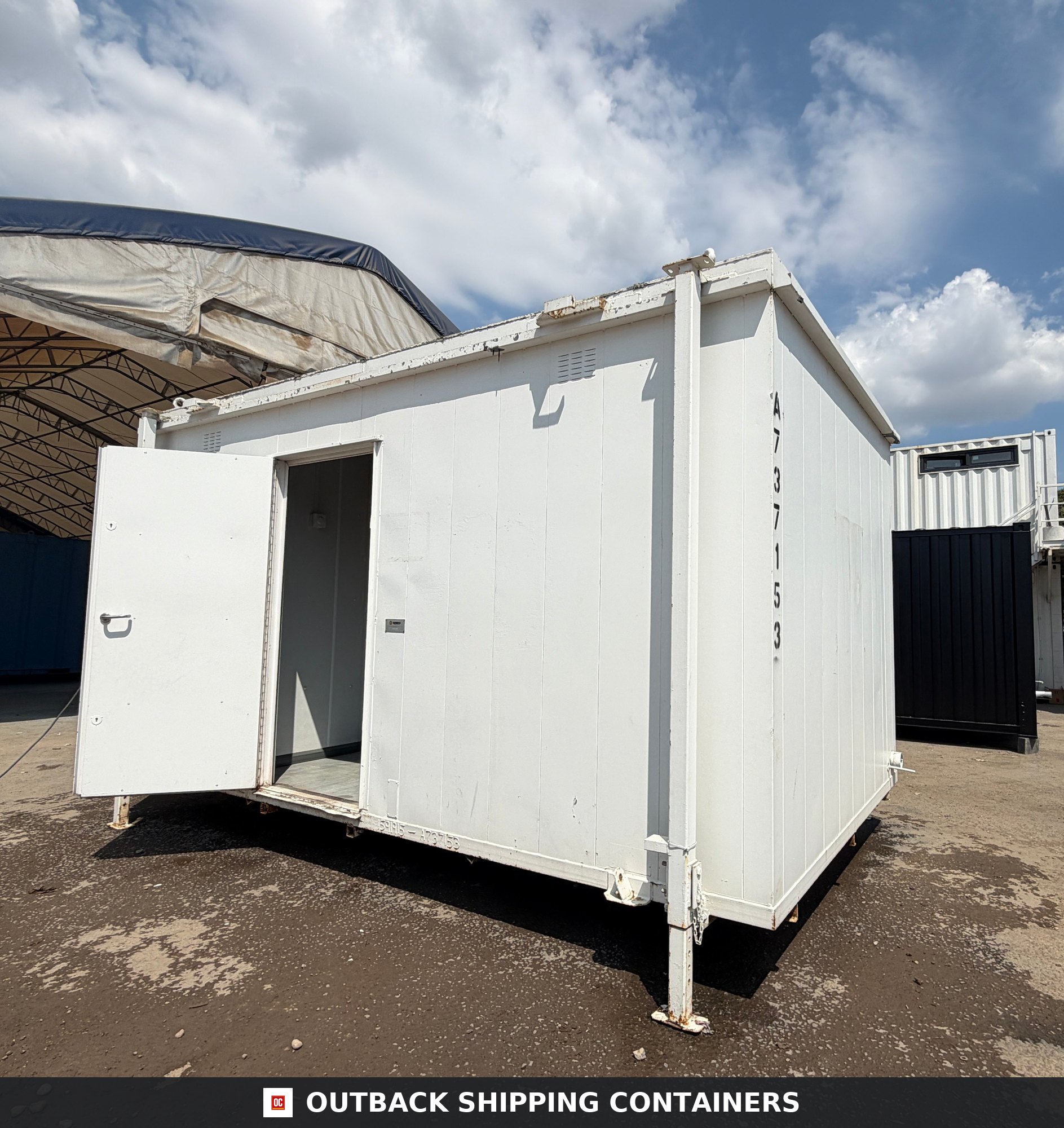 16x9ft for Sale — Door and Entry Detail | Outback Shipping Containers 16x9ft — 3 + 1 Toilet Block — Portable Building — Site Accommodation - image 7