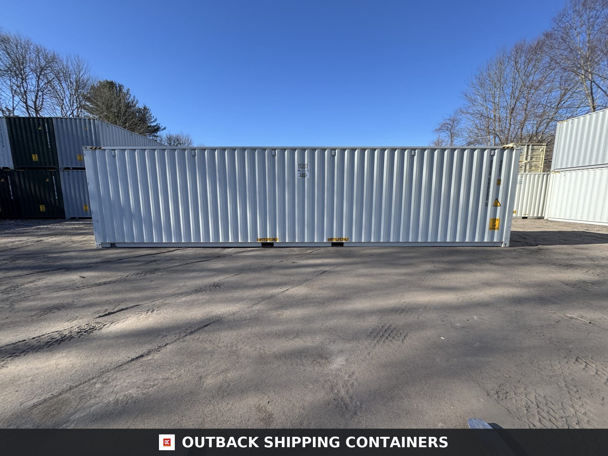 40ft New High Cube Shipping Container – Wind & Watertight – Gray — 40ft — new (image 9 of 12)