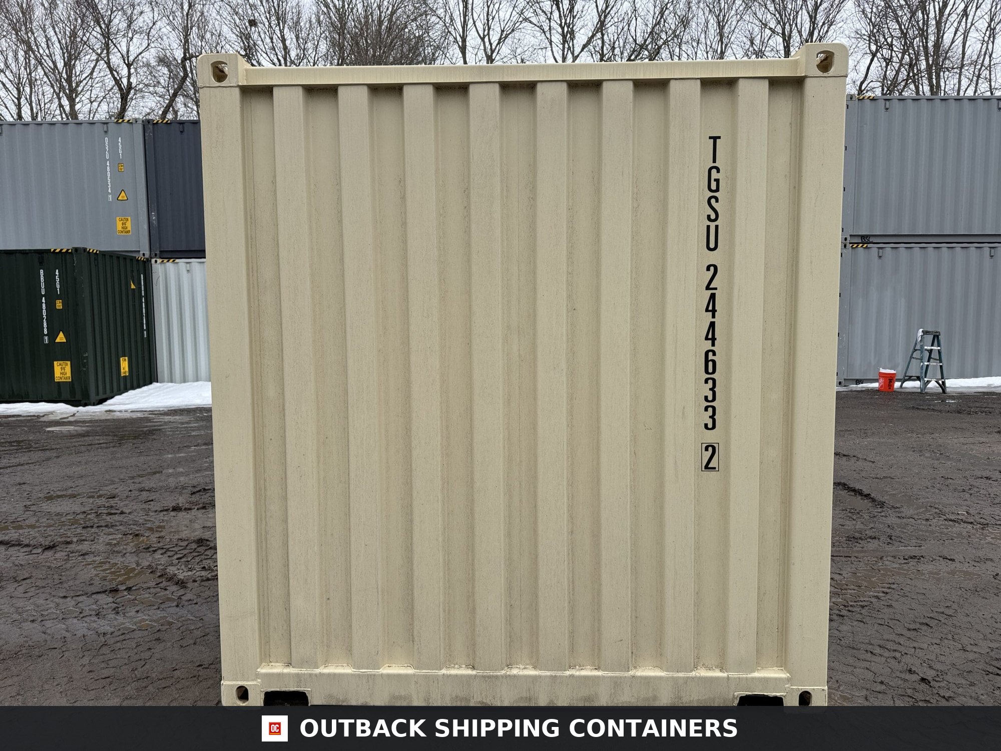 20ft New Shipping Container – Wind & Watertight – Beige — 20ft — new (image 10 of 12)