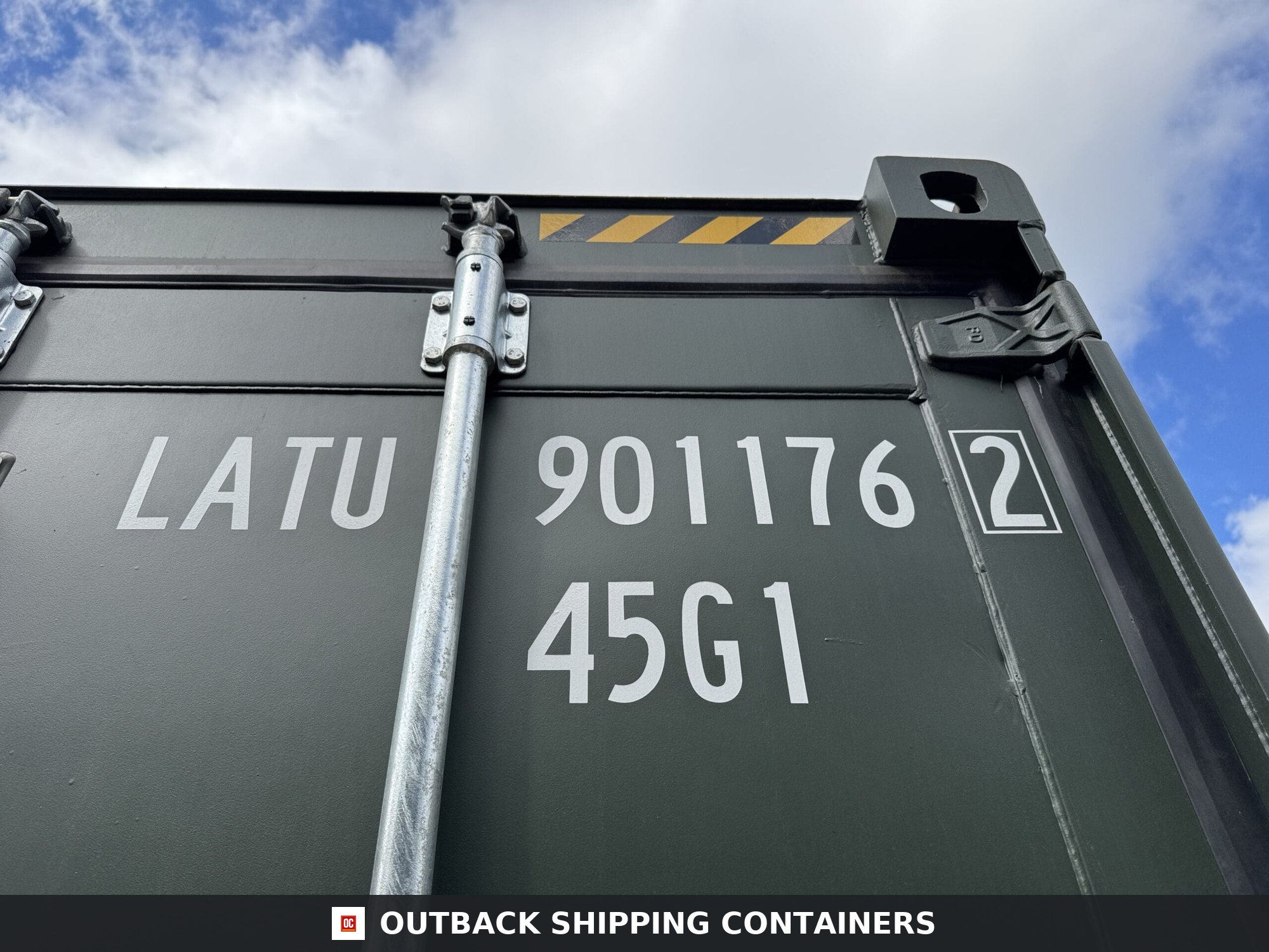 40ft New High Cube Shipping Container – Wind & Watertight – Green — 40ft — new (image 2 of 12)