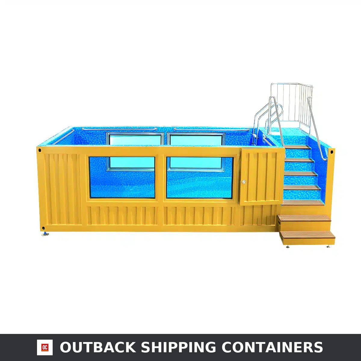 20ft Luxury Container Swimming Pool with Glass Viewing Panel — 20ft — new (image 6 of 15)